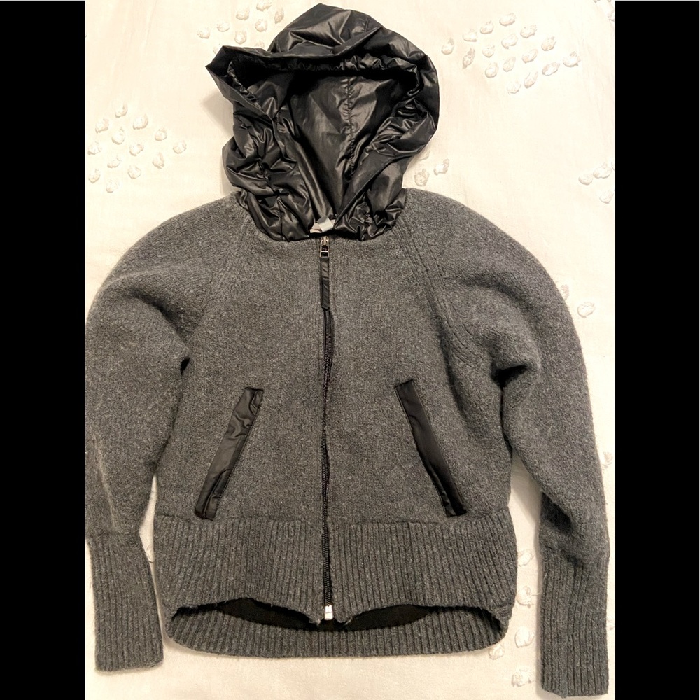 Athleta grey wool jacket; size XXS